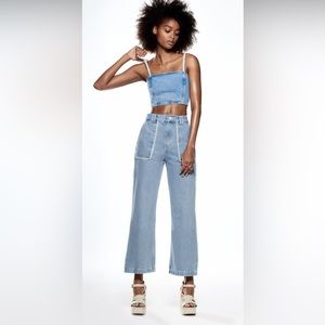 Set Zara Jeans and Cropped Top